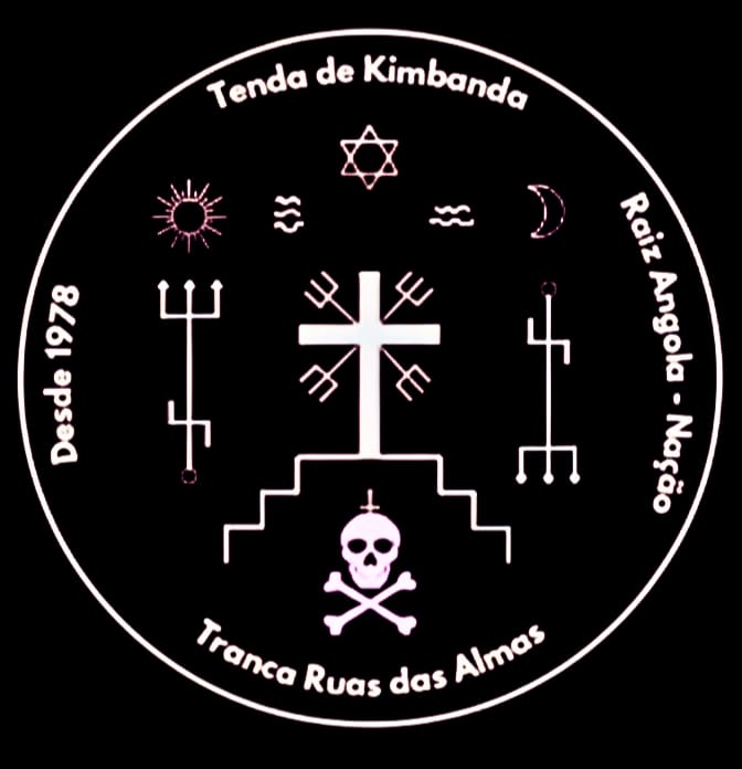 Selo da Tenda de Kimbanda Tranca Ruas das Almas, Raiz Angola, Nação, desde 1978
